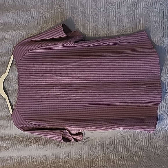 Eddie Bauer Short Sleeve Blouse, Purple, XL - Picture 5 of 5